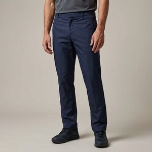 J.Lindeberg Gusten Narrow Micro Twill Mens Golf Pants Navy Blue 34 36MG123090006
